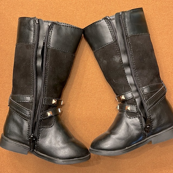 CHILDREN’s PLACE size 5 toddler knee-high pleather boots - Picture 4 of 5